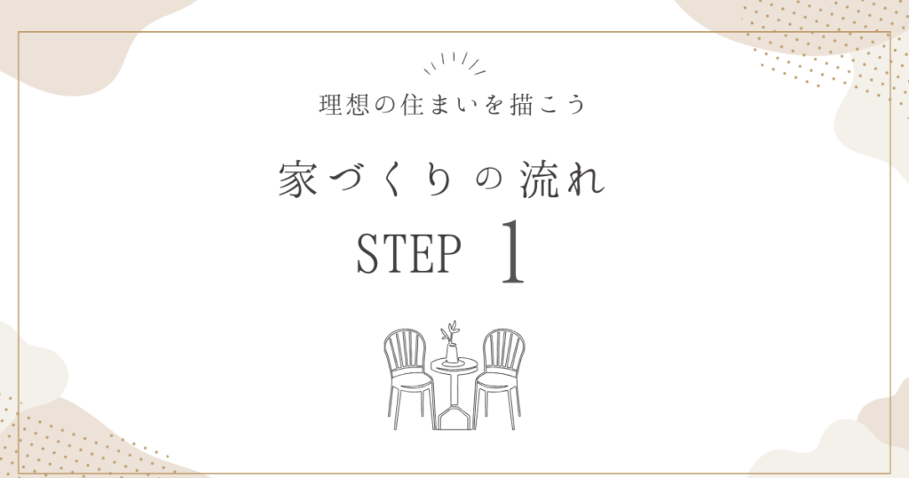 家づくりの流れSTEP1～理想の住まいを描こう～